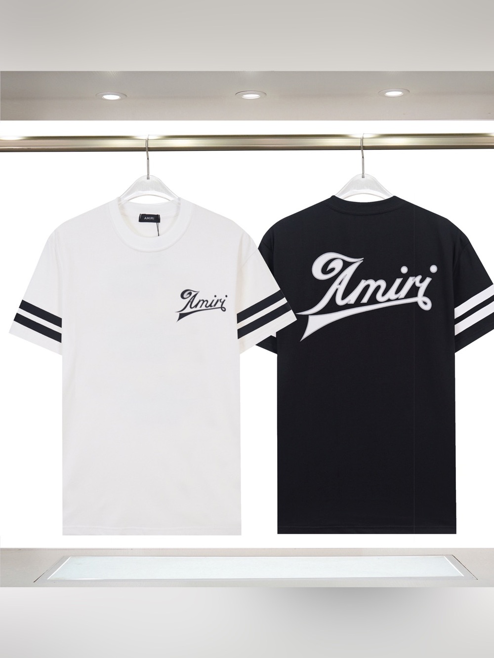 AMIRI Dual-Pack Script Logo Short Sleeve Tees - Black only